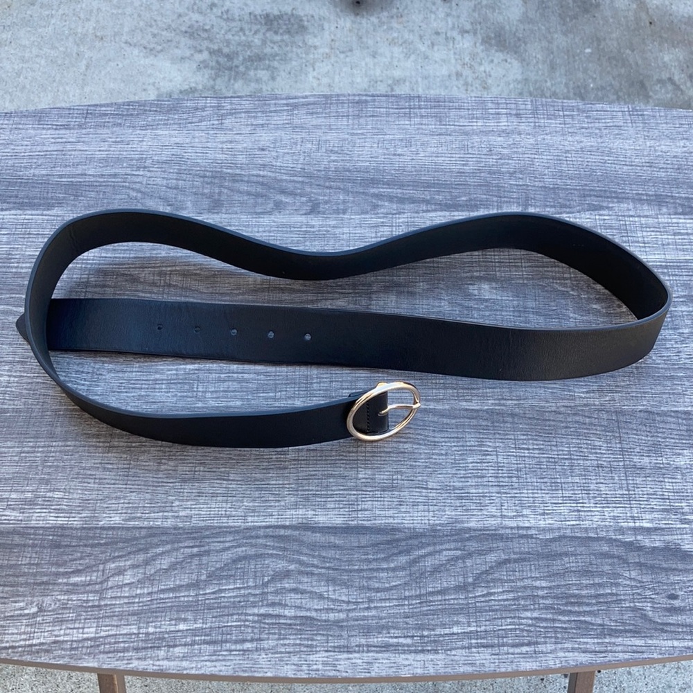 Black belt with gold clasp